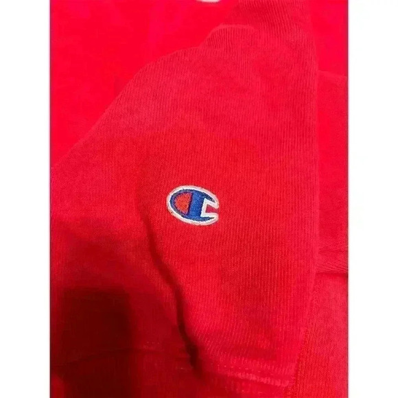 Vintage Champion Women’s Large Red Reverse Weave Sweatshirt Pullover - Picture 5 of 11